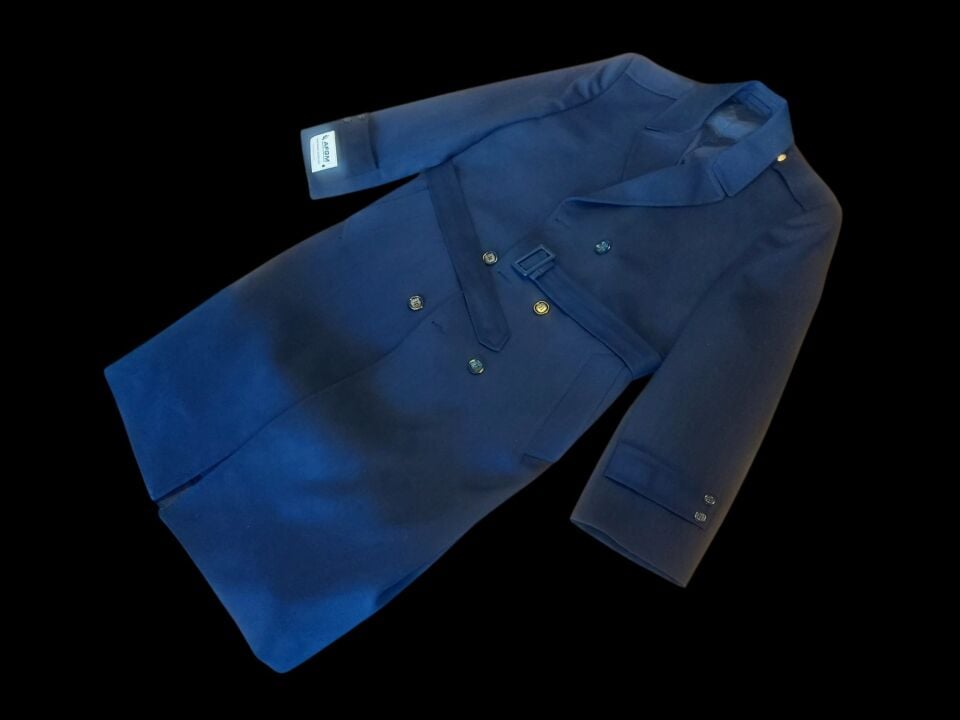 Lacivert Renk Hava Kuvvetleri Harici Sb. Pardesü (Trençkot) Unisex (52-4/L Beden) Sıfır Ürün