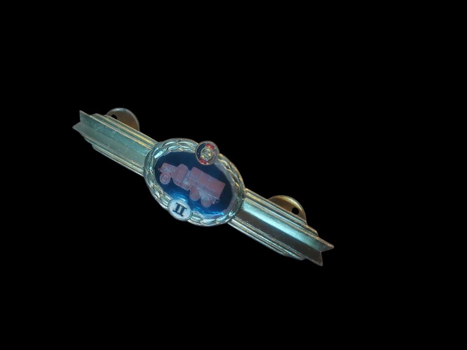 8.5 cm. 1970'ler Doğu Alman (DDR) Ulusal Halk Ordusu NVA II. Sınıf Askeri Şoför Yeterlilik Brovesi