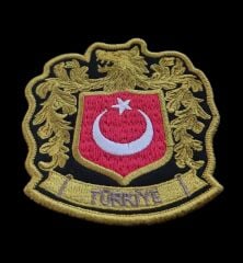 8x9 cm. Türkiye Moral Nakış Patch