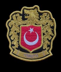 8x9 cm. Türkiye Moral Nakış Patch