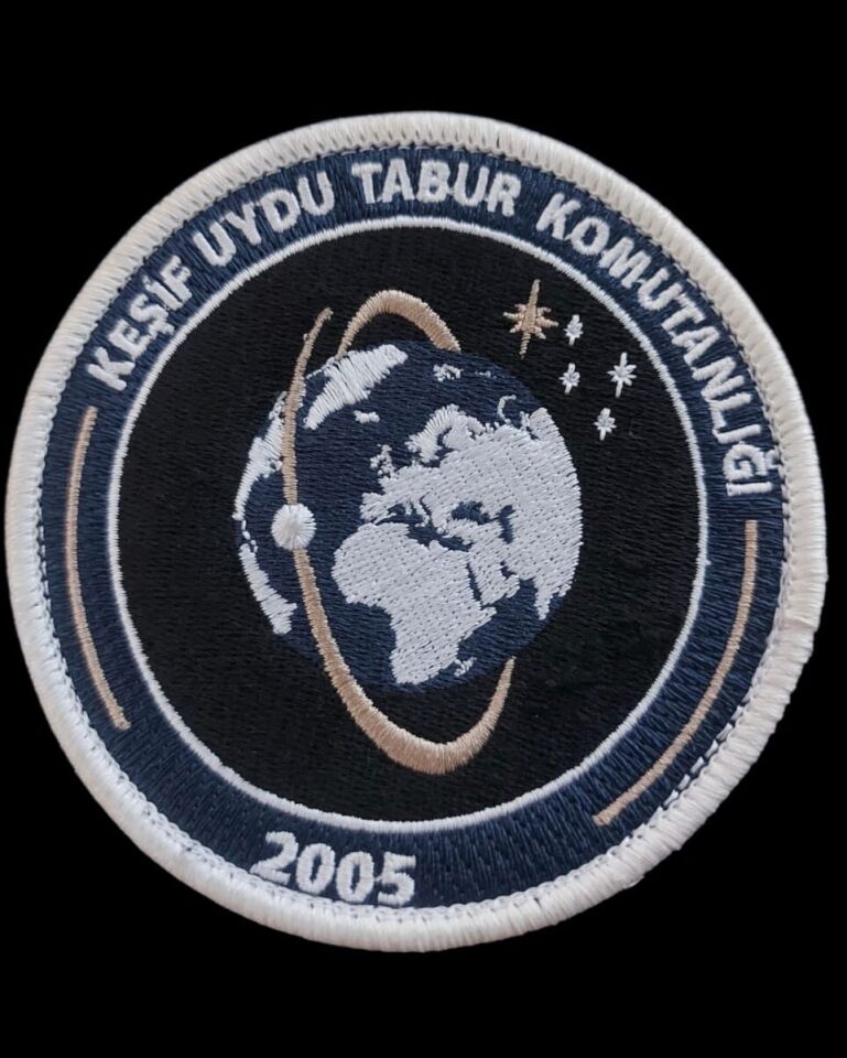 9.5 cm. Çap Keşif Uydu Tabur Komutanlığı Nakış Patch