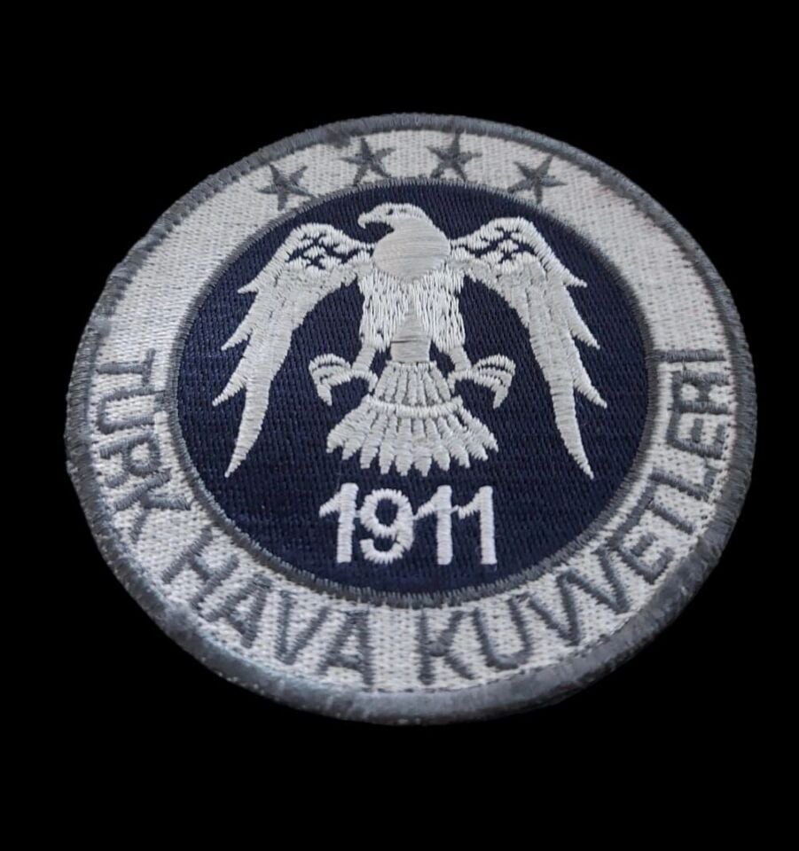 9.5 cm. Çap Türk Hava Kuvvetleri Nakış Patch