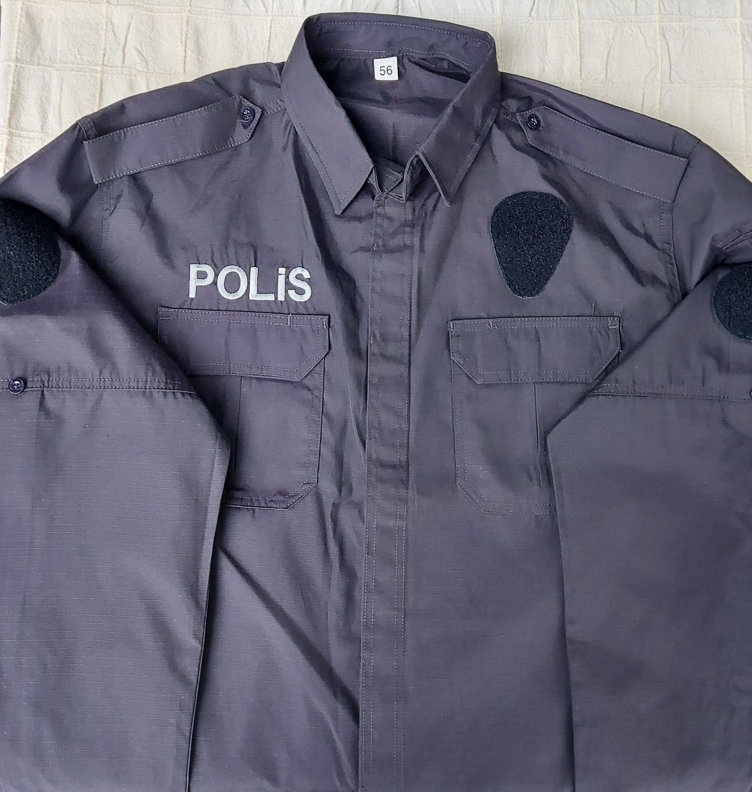 Kışlık Polis Gömlek Unisex (XL Beden-Sıfır Ürün)