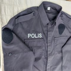 Kışlık Polis Gömlek Unisex (XL Beden-Sıfır Ürün)