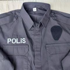 Kışlık Polis Gömlek Unisex (XL Beden-Sıfır Ürün)