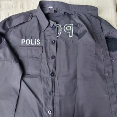 Kışlık Polis Gömlek Unisex (XL Beden-Sıfır Ürün)