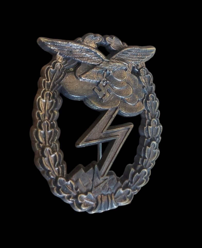4x5 cm. Ww2 Alman Hava Kuvvetleri (Luftwaffe) Kara Muharebe Metal Brovesi