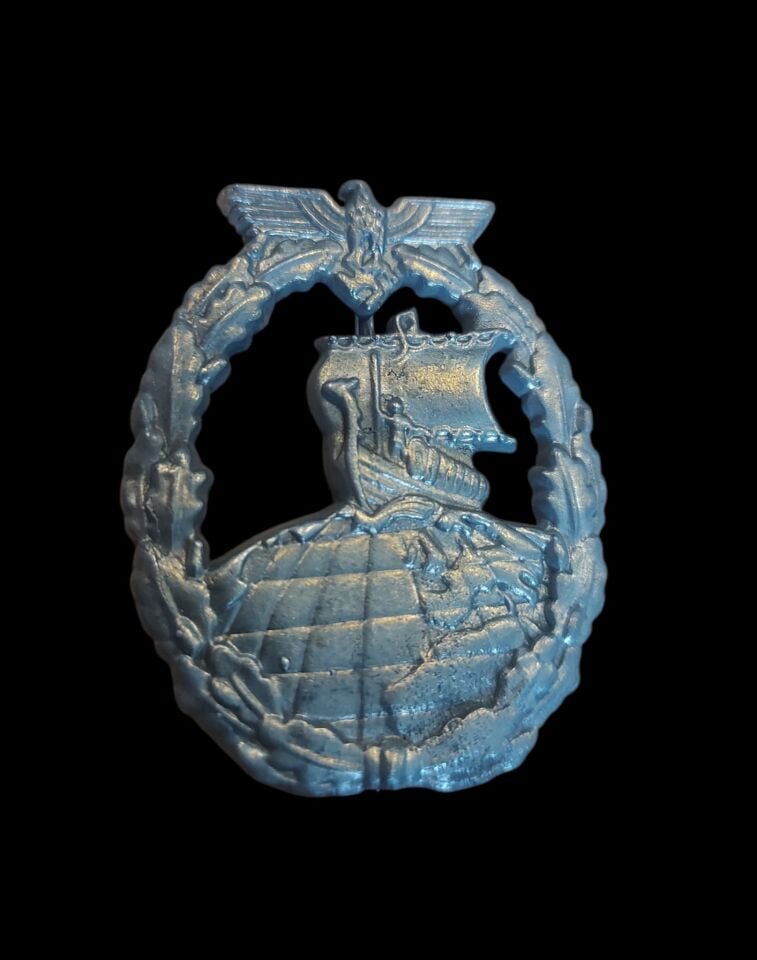 4.5x5 cm. Ww2 Alman Deniz Kuvvetleri Açık Deniz Filosu Metal Brove