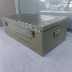 90x48x32 cm. Vintage Metal Sandık Modeli