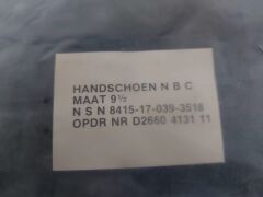 Hollanda Ordusu Nato 30cm. Siyah NBC Eldiven Paketinde(9 1/2 Beden)