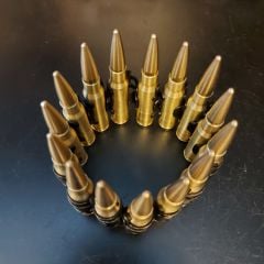 7.62x51 mm. Dekoratif 15'li Şerit-Bileklik