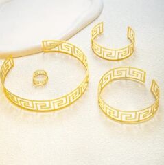 Donna Harikalar Diyarı Desenli 4 Parça Takı Seti