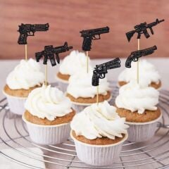 24 Adet Capcake-Pasta Süsleri