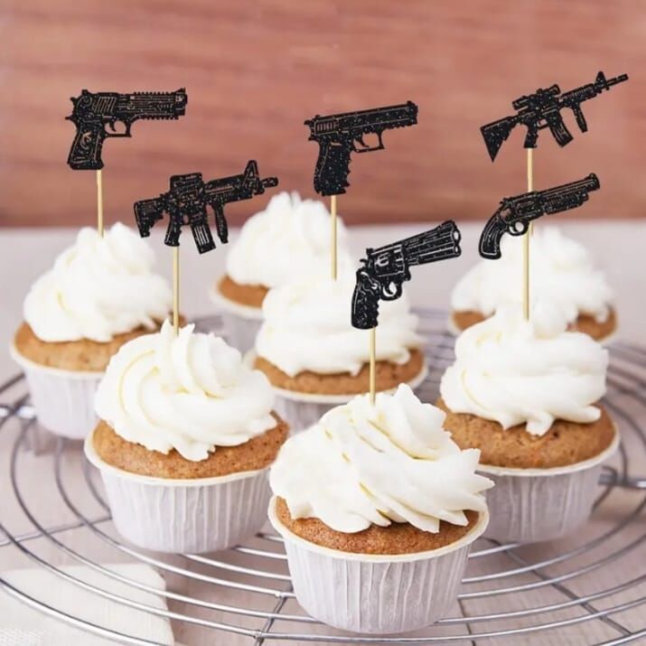 24 Adet Capcake-Pasta Süsleri