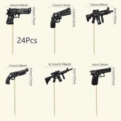 24 Adet Capcake-Pasta Süsleri