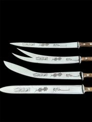 20.5 cm.Özel Üretim Osmanlı Kılıçları Formunda Zarf Açacağı Takımı (5 Adet)