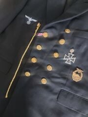 Ww2 Dönemi Alman Denizci Subay Ceket (L-XL Beden)(Replika Ürün)