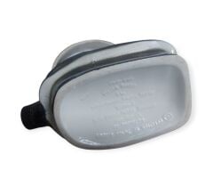 12x19x21 cm. Bot-Miğfer Motifli  Seramik Şişe