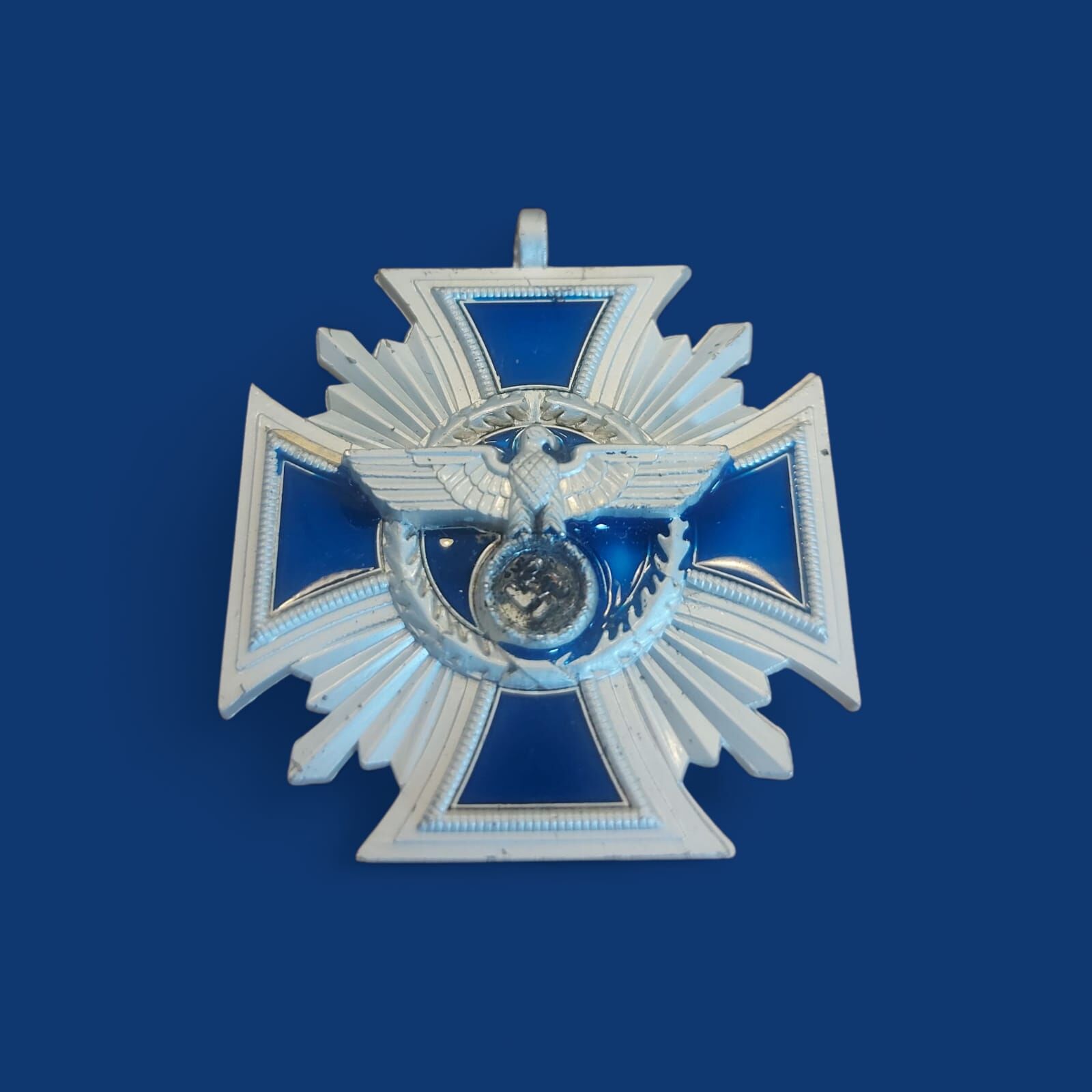 4x4 cm. Ww2 Alman NSDAP 15 Yıllık Hizmet Madalyası