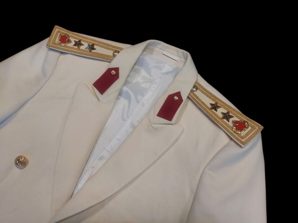 KKK Kurmay Yrb. Krem Renk Mesdres Ceket (50-B/M Beden)