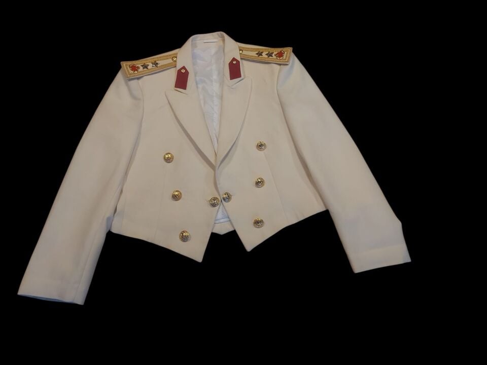 KKK Kurmay Yrb. Krem Renk Mesdres Ceket (50-B/M Beden)