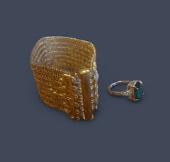 Vintage Bileklik ve Yüzük Seti