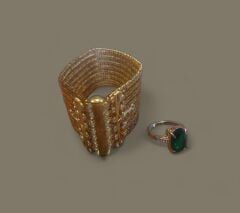 Vintage Bileklik ve Yüzük Seti