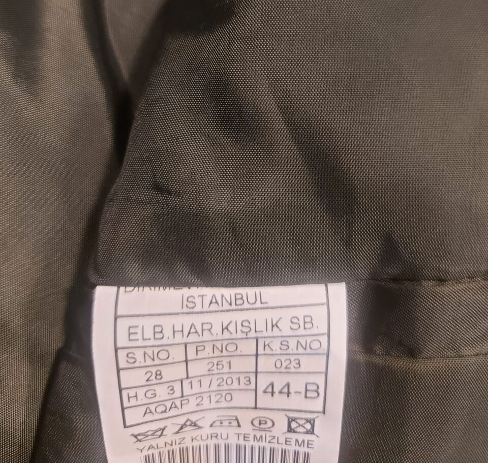 Kuleli Askeri Lisesi Haki Renk Öğrenci Ceketi (44-B/S Beden)