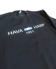 Lacivert Renk Hava Harp Sweatshirt 3 İplik Unisex (L Beden)