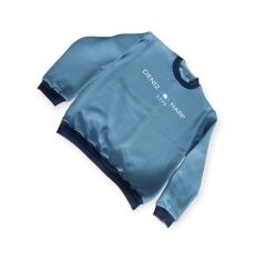 Mavi Renk Deniz Harp Sweatshirt 3 İplik Unisex (L-XL Beden)