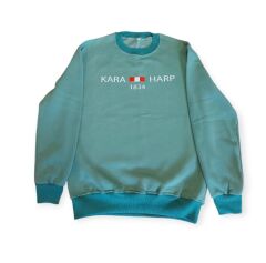 Yeşil Renk Kara Harp Sweatshirt 3 İplik Unisex (L-XL Beden)