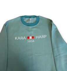 Yeşil Renk Kara Harp Sweatshirt 3 İplik Unisex (L-XL Beden)