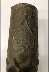 1918 Yunan El Kazıma Mevzi Sanatı Kovan 27 cm.