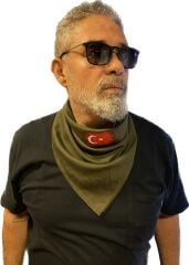 65x65 cm. Haki Bandana