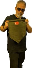 65x65 cm. Haki Bandana