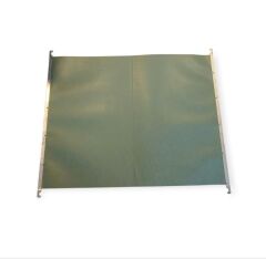 45x15x27 cm. İngiliz 1940'lar Metal Evrak-Dosya Çantası (Körüklü-Raylı)