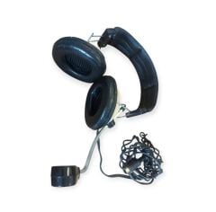 1960'lar İsveç Üretimi Mikrofonlu Uçuş Kulaklığı