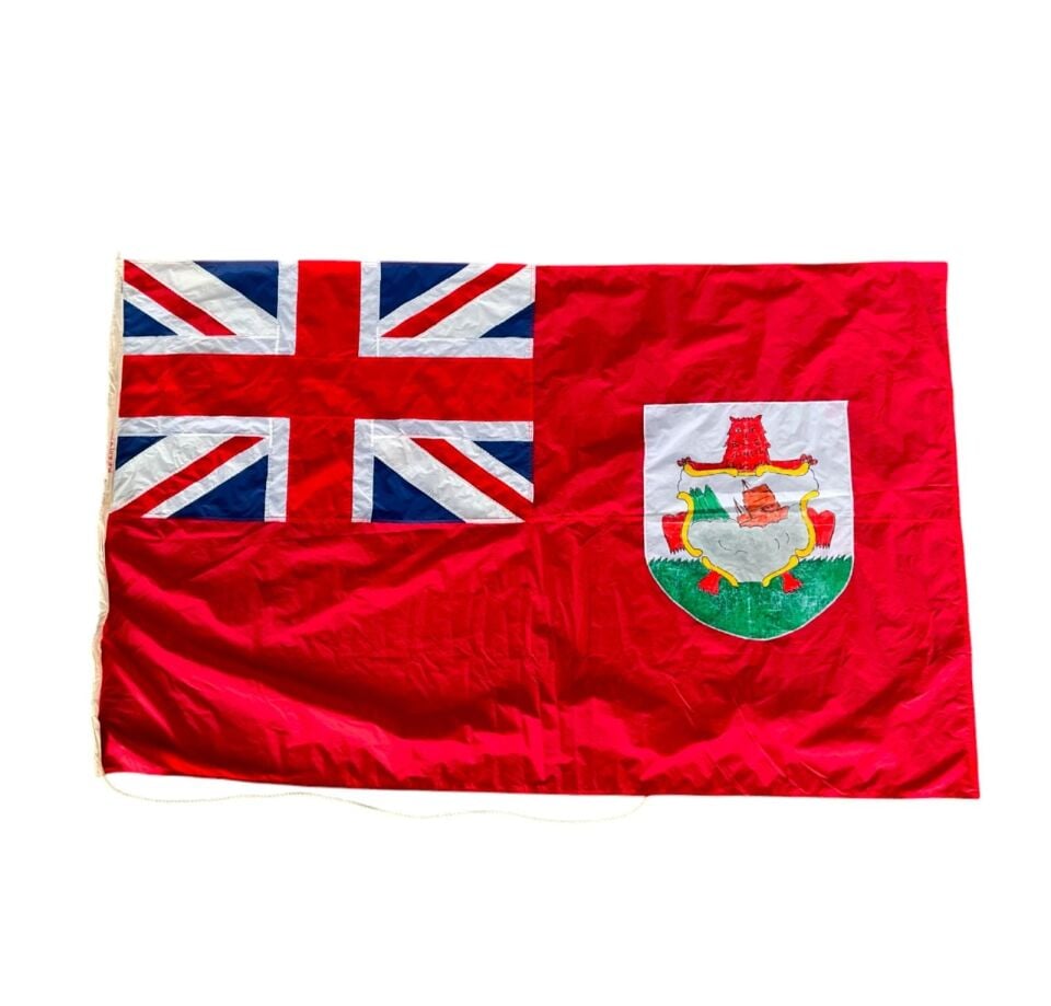 180x110 cm. Ww2 Askeri Gemi  İngiliz Koloni Bayrağı (Bermuda)