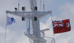 180x110 cm. Ww2 Askeri Gemi  İngiliz Koloni Bayrağı (Bermuda)