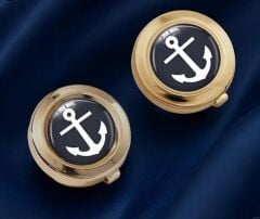 2 Adet Altın Renkli Marine Gömlek Tokası