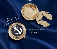 2 Adet Altın Renkli Marine Gömlek Tokası