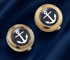 2 Adet Altın Renkli Marine Gömlek Tokası