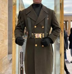 Türk Ordusu Yün Kaput Unisex (48-C/M Beden) (Sıfır Ayarında)