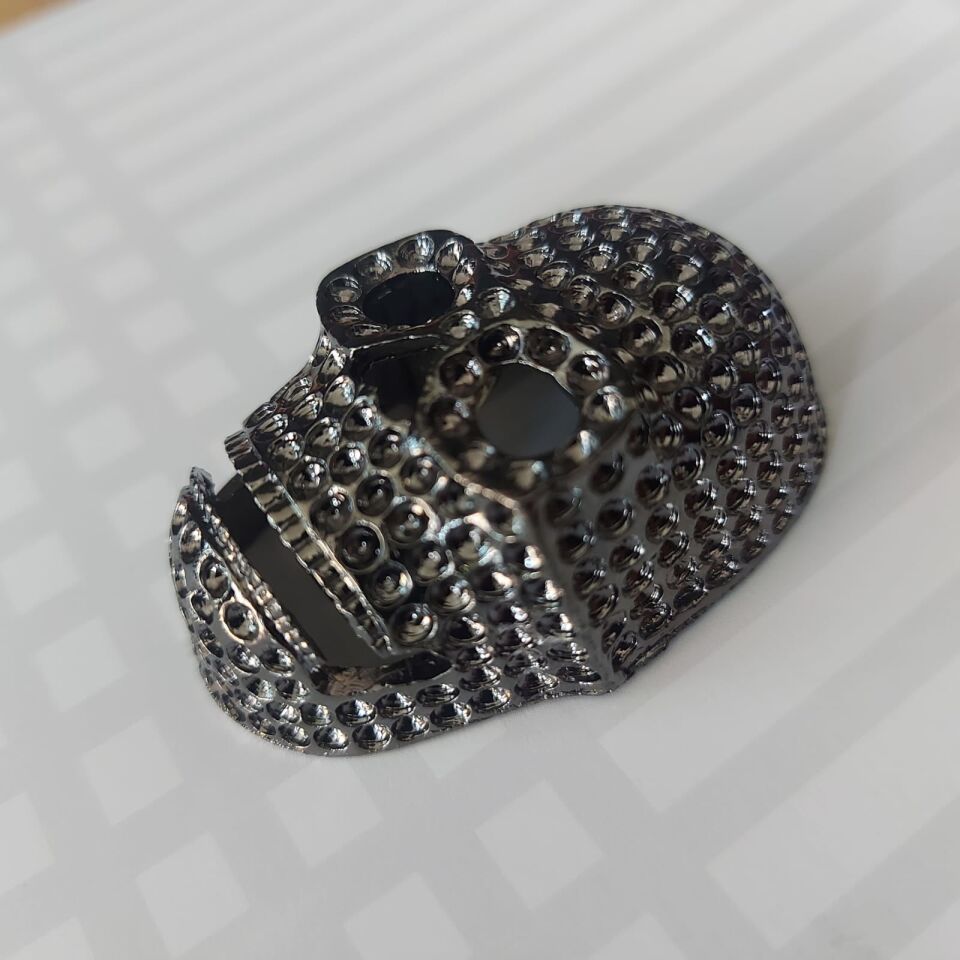 5.2x3.5x2 cm Metal Kuru Kafa Modeli