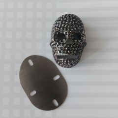 5.2x3.5x2 cm Metal Kuru Kafa Modeli