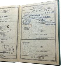 Ww2 Alman Nazi Pilota Ait Askeri Kayıt 2 Adet (Pasaport) Kolleksiyon Ürünü
