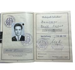 Ww2 Alman Nazi Pilota Ait Askeri Kayıt 2 Adet (Pasaport) Kolleksiyon Ürünü