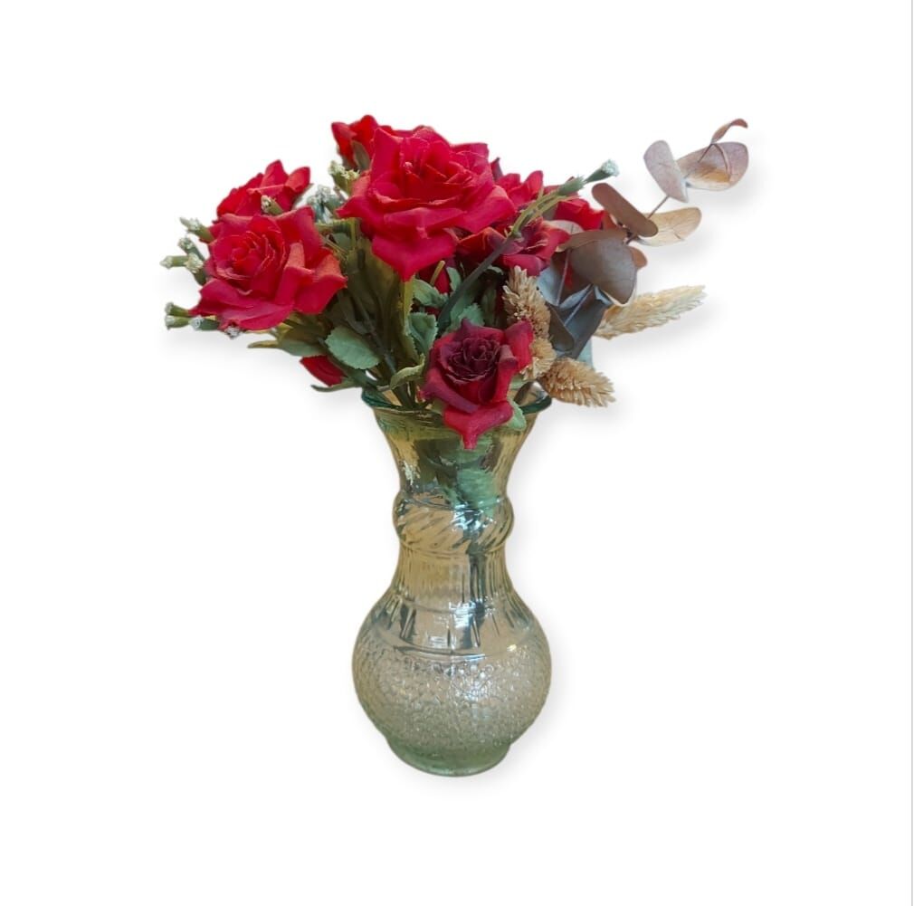 15 cm. Boy  Vintage Cam Vazo