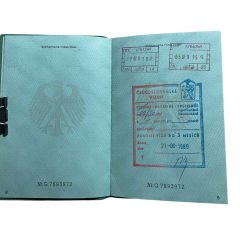 3 Adet Kolleksiyon Ürünü Alman Pasaport (1980-1985-1990)
