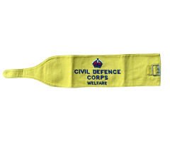 45x9 cm. Ww2 Sonrası İngiliz Sivil Savunma Kolordusu Refah Kol Bandı